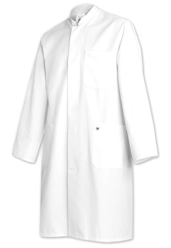 BP 1626-485-21-60n Mantel für Männer, Langarm, Stehkragen, 215,00 g/m² Stoffmischung, weiss, 60n, 60