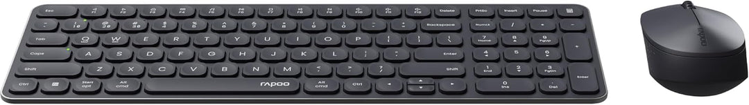 Rapoo 9310M kabelloses Tastatur-Maus Set Wireless Deskset 2400 DPI Sensor bis zu 12 Monate Batteriel
