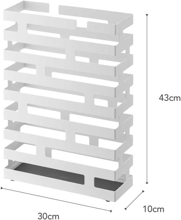 Brick Umbrella Stand Rectangle - white Weiss, Weiss