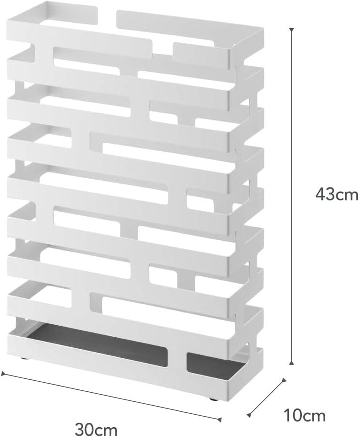 Brick Umbrella Stand Rectangle - white Weiss, Weiss