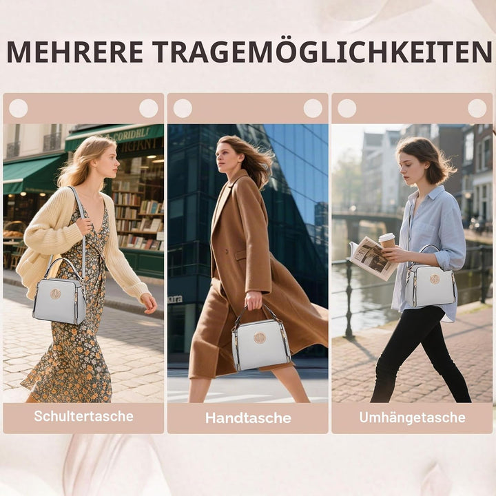 Miss Lulu Umhängetasche Damen Schultertasche Handtasche Crossbody Taschen Henkeltasche Mädchen PU Le
