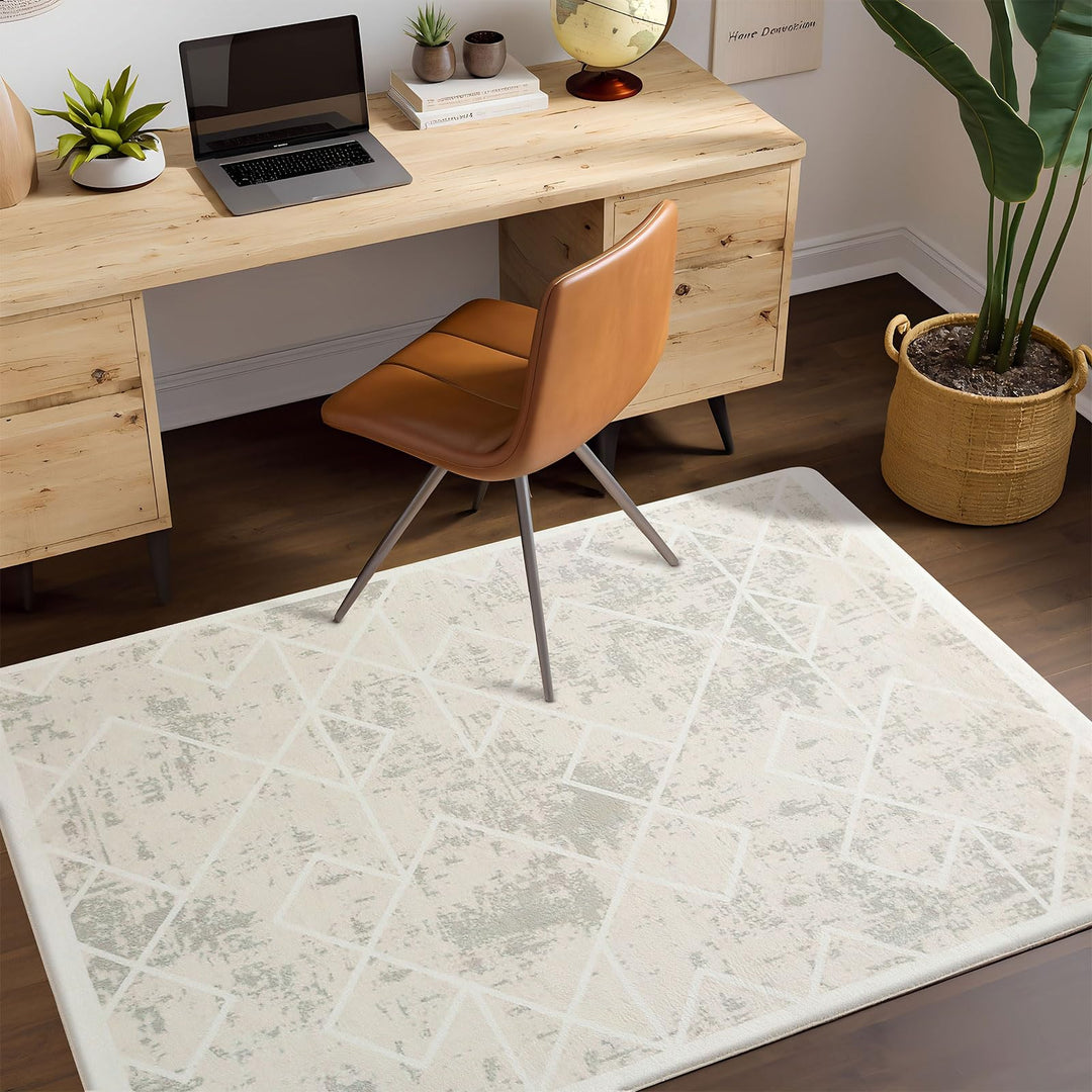 Teppich Wonzimmer Teppiche Schoafzimmer Geermetrische Moderner Absttakter Anti-Rutsch Kurzfloriger B