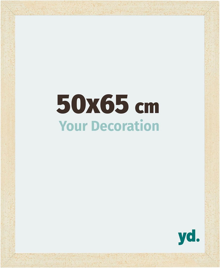 yd. Your Decoration - Bilderrahmen 50x65 cm - Bilderrahmen aus MDF mit Acrylglas - Antireflex - Ausg