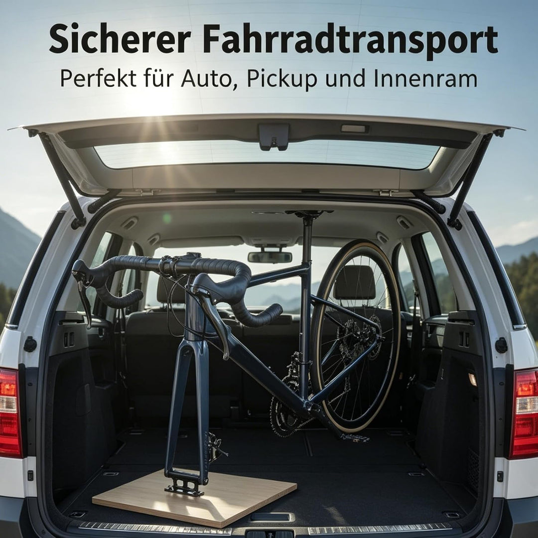 Hoypeyfiy Fahrradhalterung Auto, Vielseitiger Fahrradgabelhalter, einfach zu installierender Fahrrad