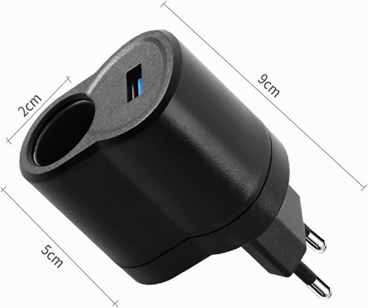 OBEST Adapter Zigarettenanzünder Steckdose KFZ Netzadapter AC auf DC Auto Adapter 240V auf 12V Zigar