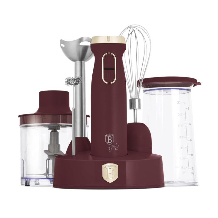 Berlinger Haus Stabmixer, 6-in-1, 800 W, variable Geschwindigkeitskontrolle, Titanmesser, inklusive