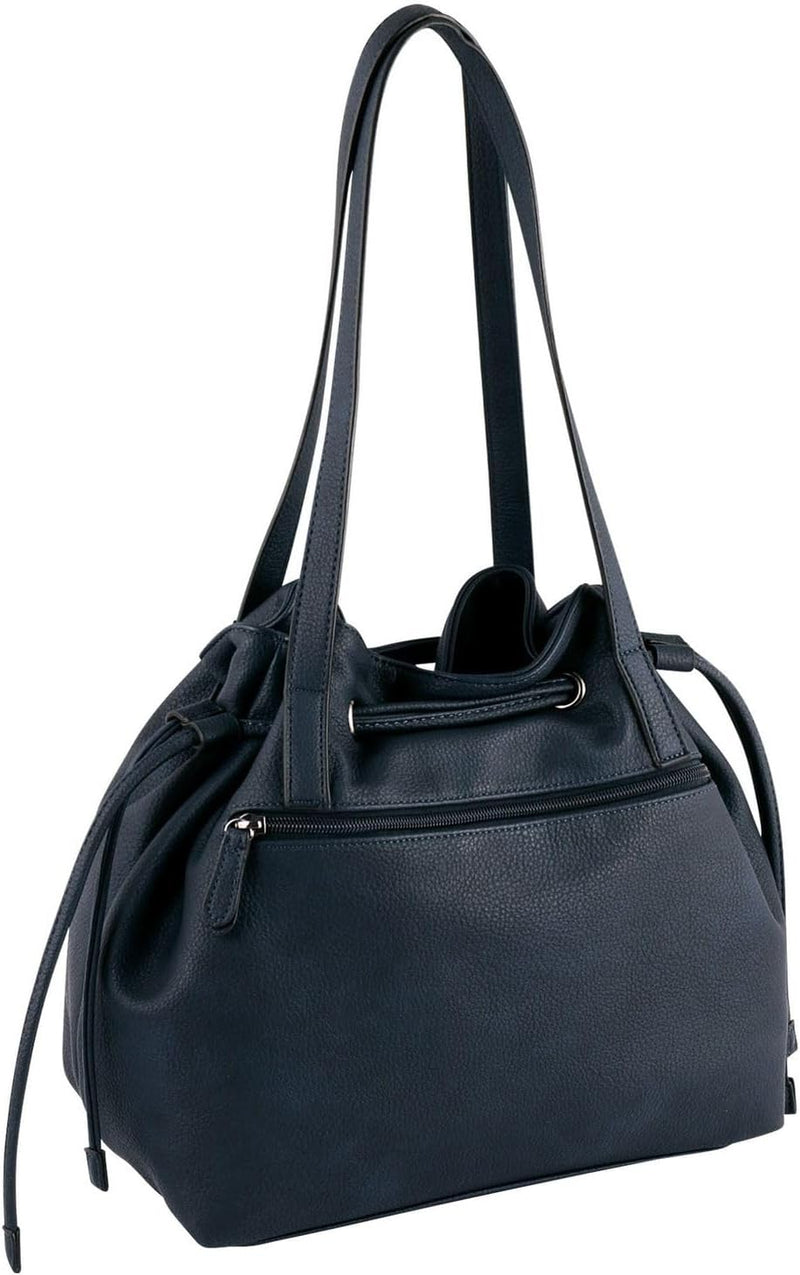 Gabor bags Malu Damen Shopper Umhängetasche Reissverschluss 34 x 18,5 x 29 Dark Blue, 34 x 18,5 x 29