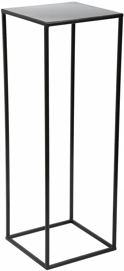 HowHomely Blumenständer Metall Schwarz 70 cm Hoch - Solider und Robuster Blumenhocker Metall - Pflan