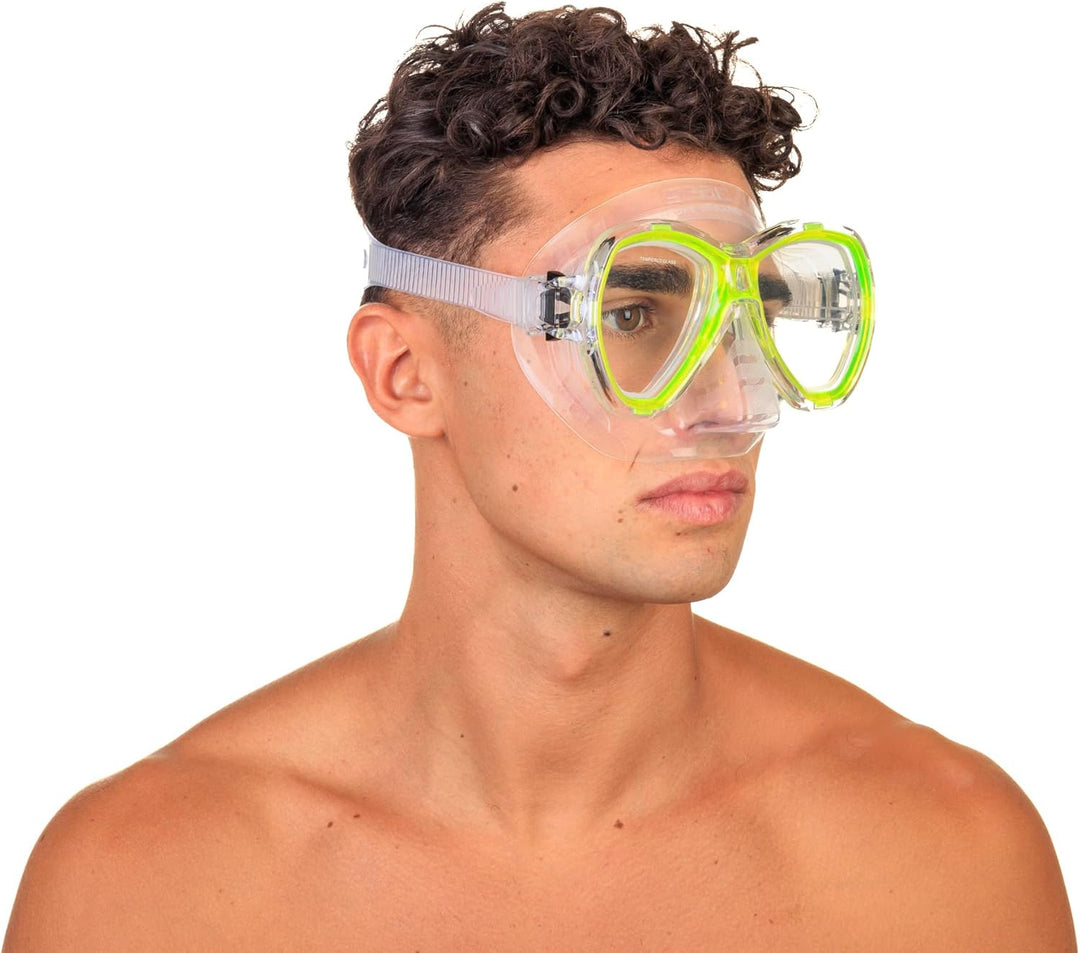 Seac Set Elba, Schnorchelset aus hypoallergenem Silikon mit Maske und Schnorchel für Erwachsene narr