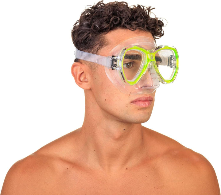 Seac Set Elba, Schnorchelset aus hypoallergenem Silikon mit Maske und Schnorchel für Erwachsene narr