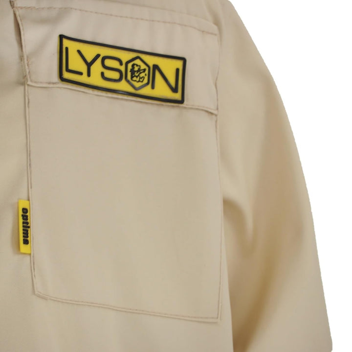 LYSON Imkerjacke mit abnehmbarem Hut, Imkerbluse mit Schleier, Schutzhemd für Imker Beekeeping Jacke