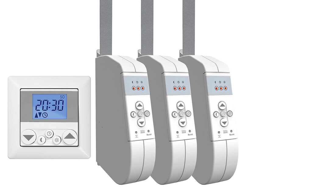 WIR elektronik, eWickler Standard 3 Fenster Funk-Set, eW930-F-M, 3x elektrischer Gurtwickler + 1x Fu