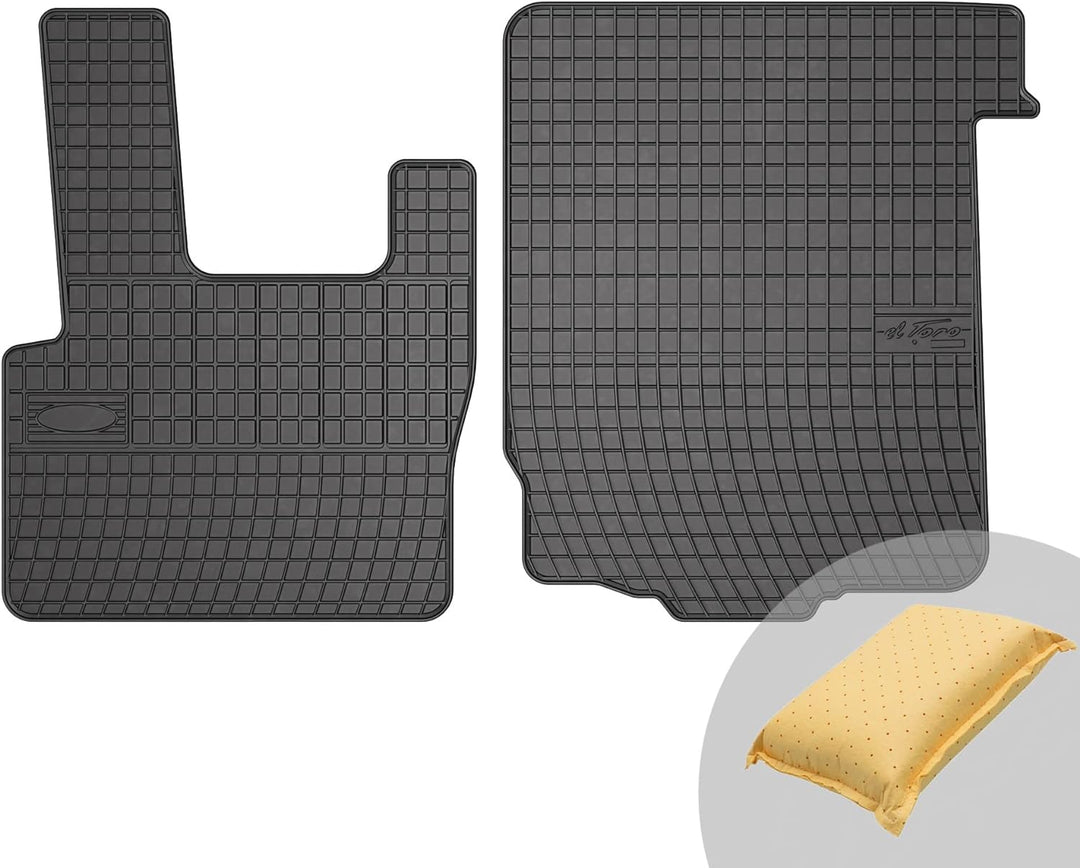 FROGUM EL Toro Gummimatten Ganzjähriges-Set von Autofussmatte Auto Fussmatten für DAF XF XF105 ab 20