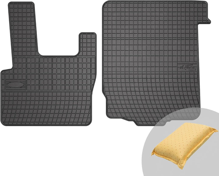 FROGUM EL Toro Gummimatten Ganzjähriges-Set von Autofussmatte Auto Fussmatten für DAF XF XF105 ab 20