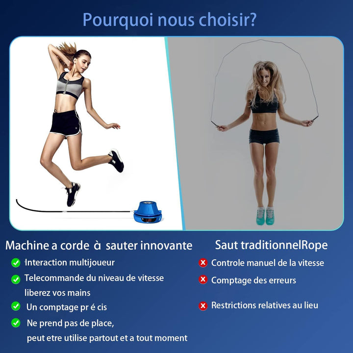 Jump Rope Elektronische Springseile Springseil-Workout mit Multi-User zusammen Einstellbare 1-10 Ges