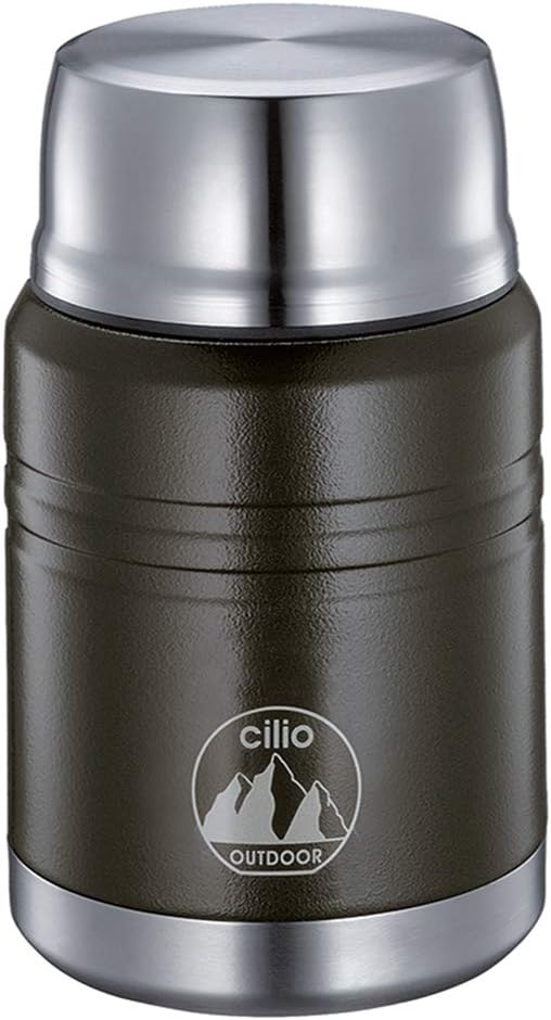 Cilio 545524 Food-Container, Edelstahl, schwarz, 9 x 9 x 16 cm ,