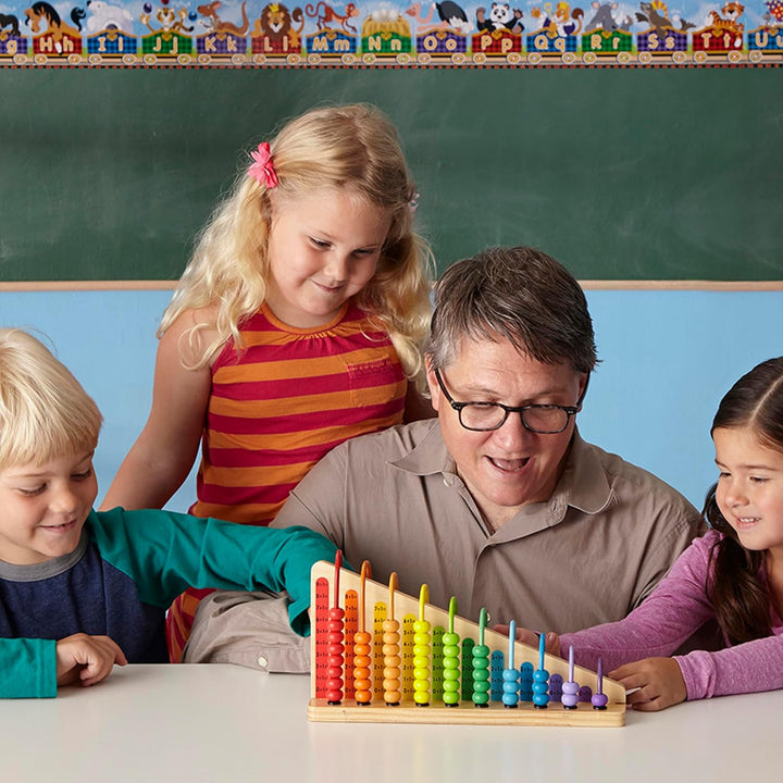 Melissa & Doug Add & Subtract Abacus | Developmental Toy | Motor Skills | 2+ | Gift for Boy or Girl,