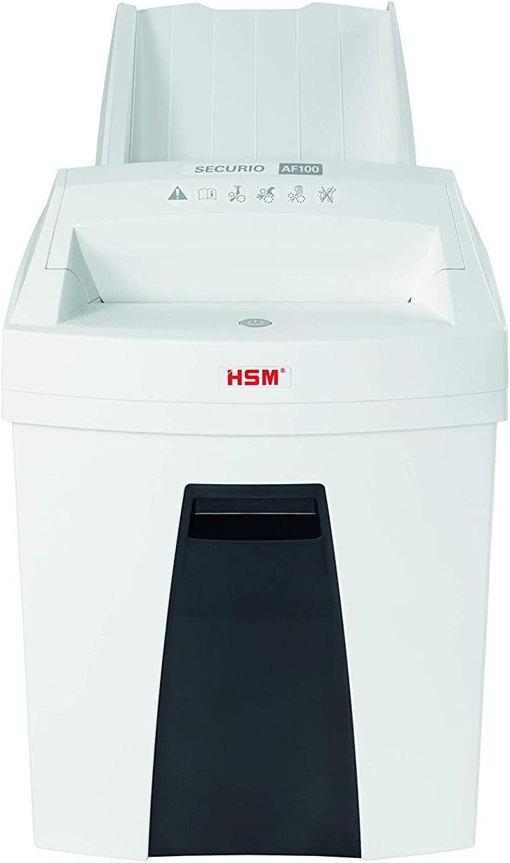 HSM SECURIO AF100 Small Office Autofeed Aktenvernichter, Sicherheitsstufe P4, Partikelschnitt, 100 B