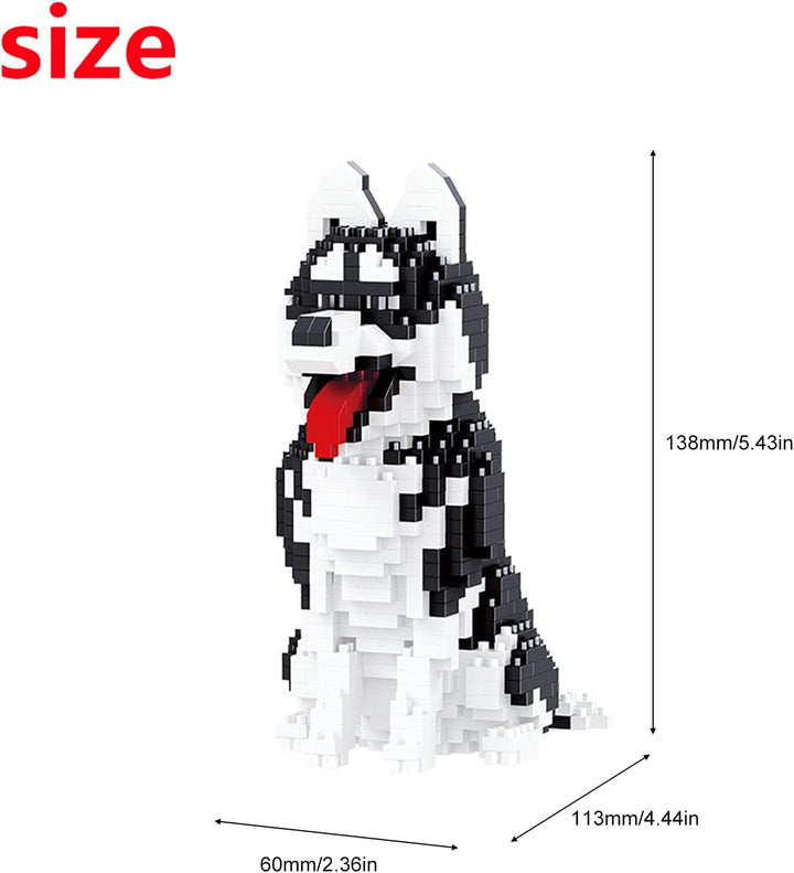 Larcele 753 Stücke Mikro Bausteine Spielzeug Kit, Mini Tier Bricks Bauen Bauklötze Satz KLJM-05(Sibi