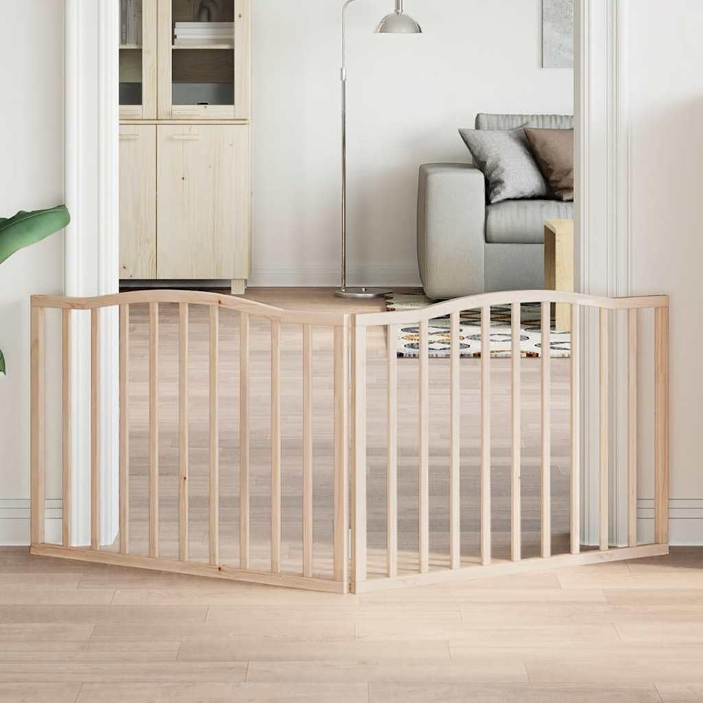 vidaXL Hundetor 3-TLG., Hundegitter Faltbar Pflegeleicht, Schutzgitter für Wohnzimmer Küche Treppe,