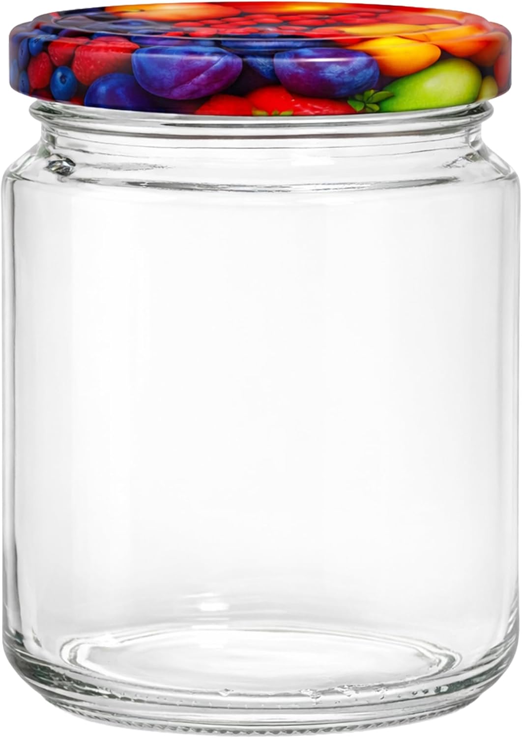 Vitrea 25x Marmeladengläser 275 ml - mit Deckel Obst TO 66 - Einmachgläser zum befüllen mit Schraubd