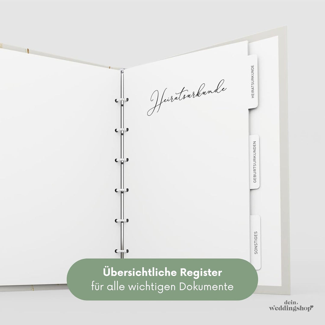 Stammbuch der Familie - Familienstammbuch Hochzeit Standesamt - Lovebirds - Hardcover (16x21cm, PERS