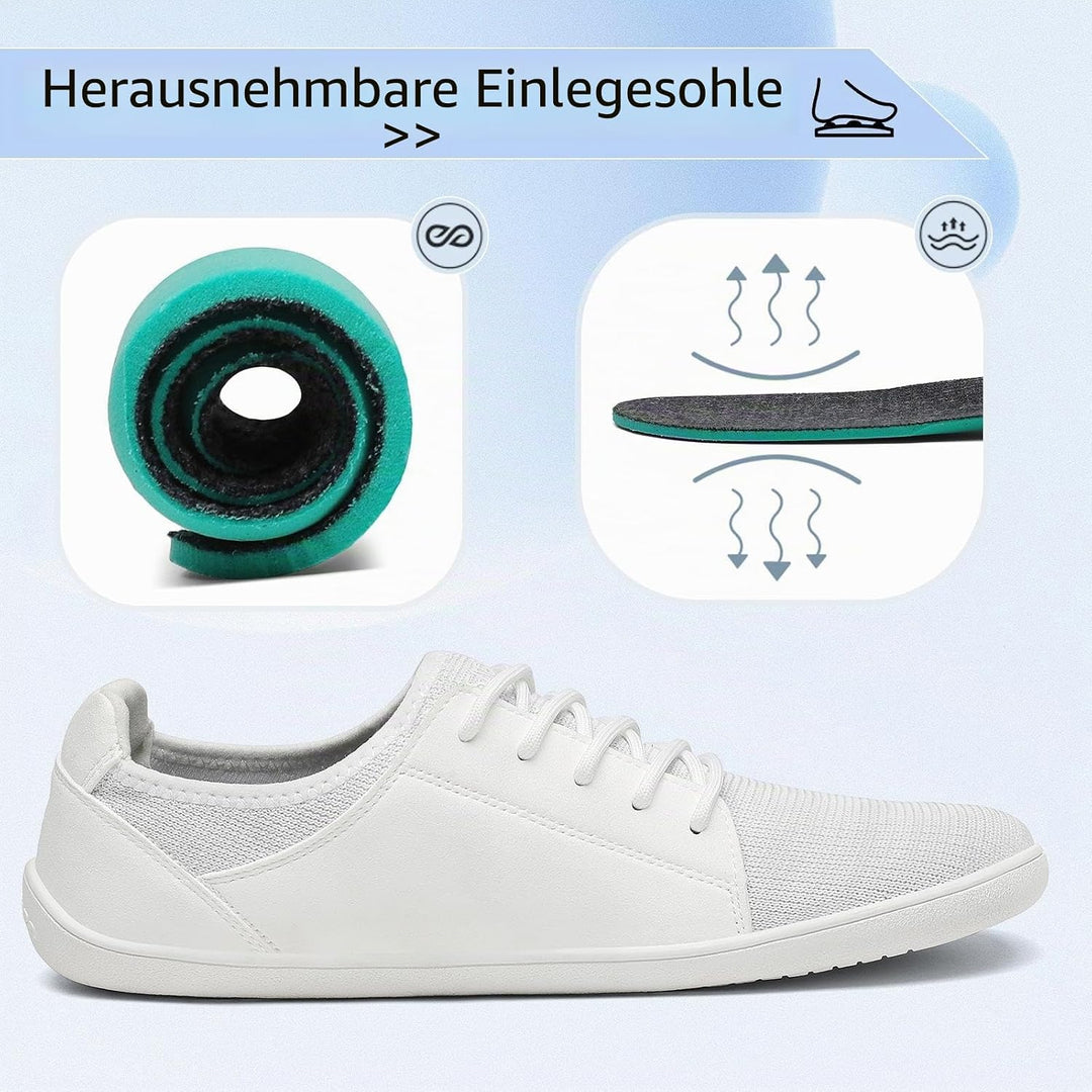 SAGUARO Unisex Barfussschuhe Free Walker Luck III-Knit Breiter Zehenbox Outdoor Walkingschuhe,Gr.36-