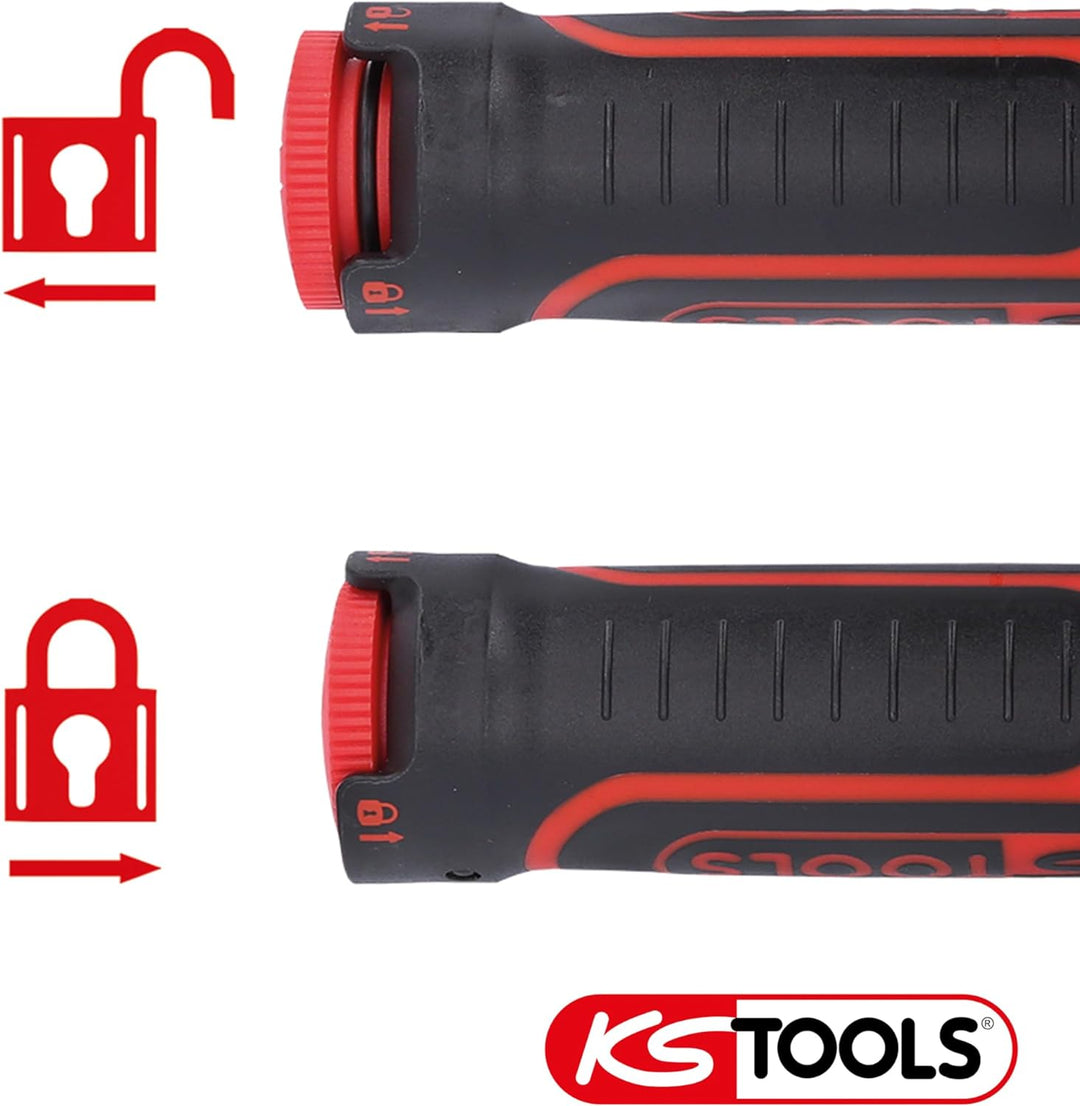 KS Tools 516.1542 1/2" ERGOTORQUEprecision Ratschen-Drehmomentschlüssel, 40-200Nm