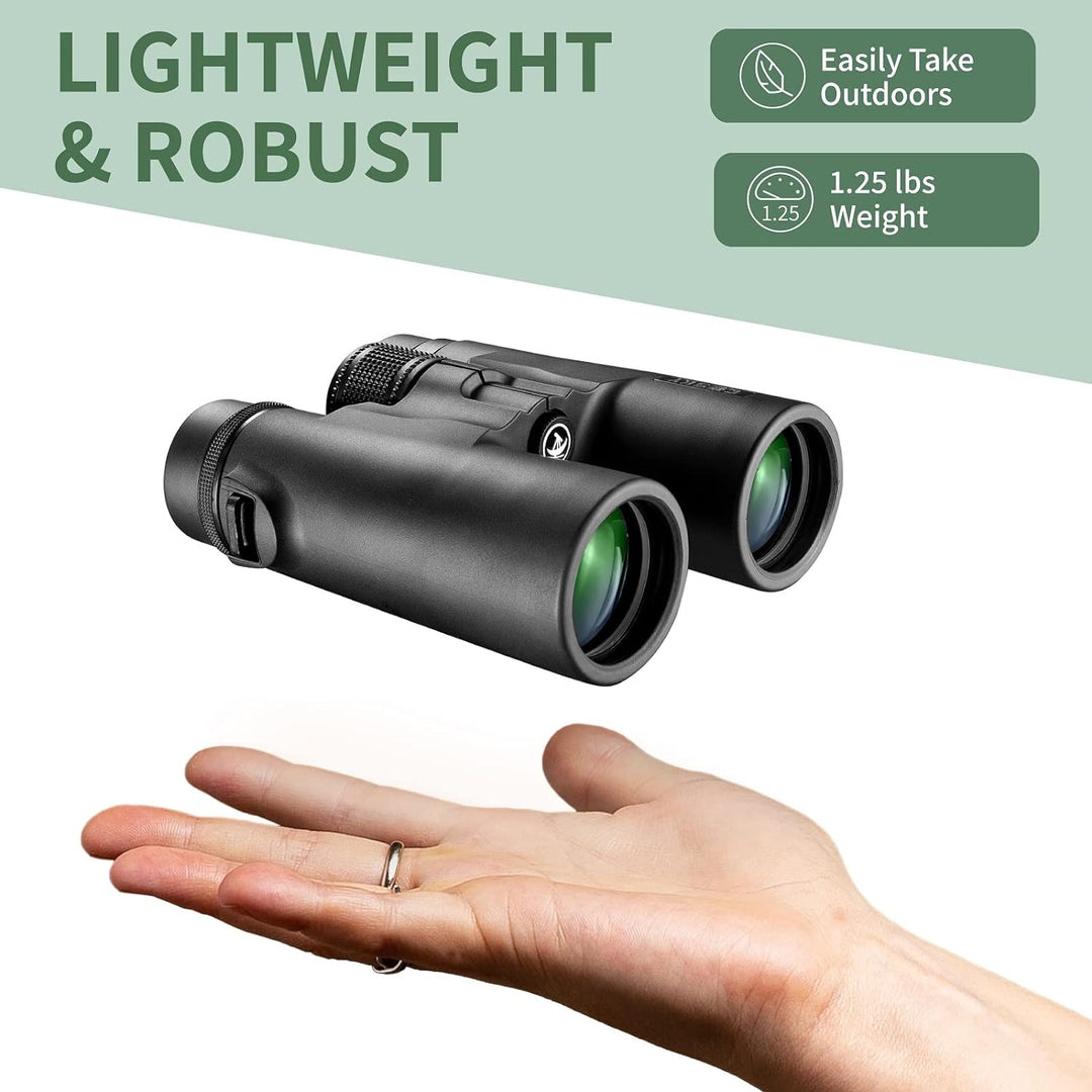 Gosky 10 x 42 Fernglas für Erwachsene, professionelles HD Fernglas, Fernglas für Vogelbeobachtung, R