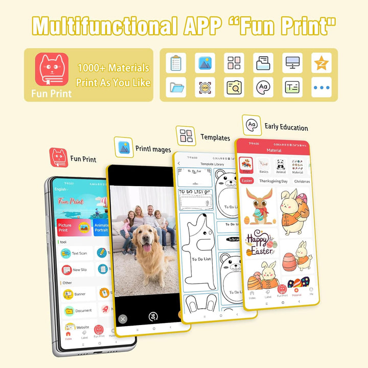 mini drucker für smartphone, fotodrucker für smartphone, mini drucker aufkleber, Bluetooth tragbarer