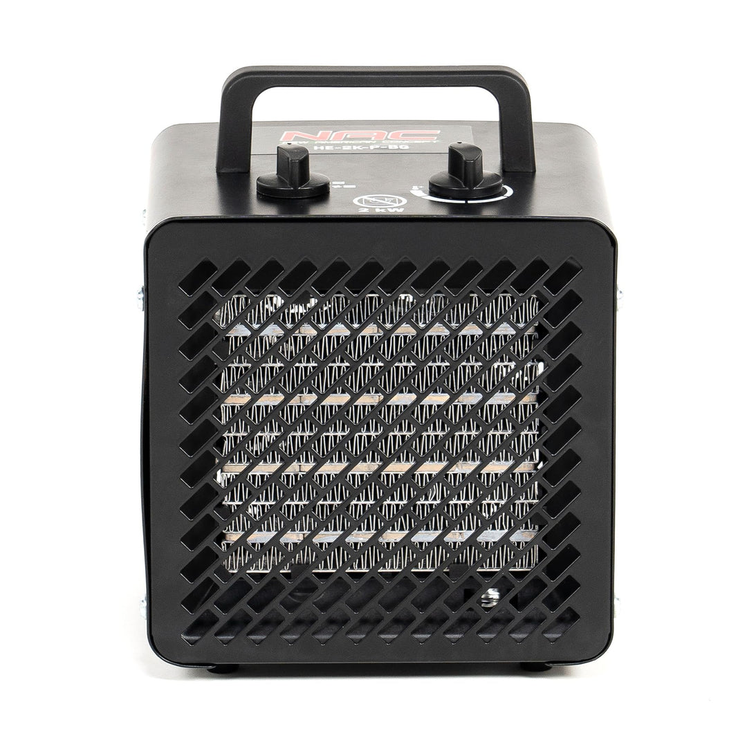 NAC Elektrischer Keramik Heizlüfter 2000 Watt - Heizstrahler mit Thermostat, Heizung Elektrisch - He