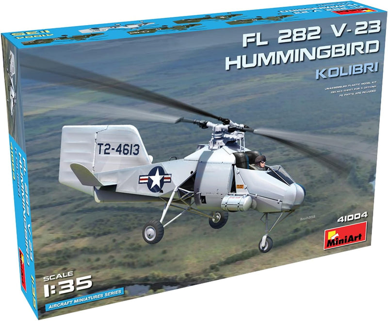 MiniArt 41004 1:35 FL 282 V-23 Hummingbird Hubschrauber - originalgetreue Nachbildung, Modellbau, Pl