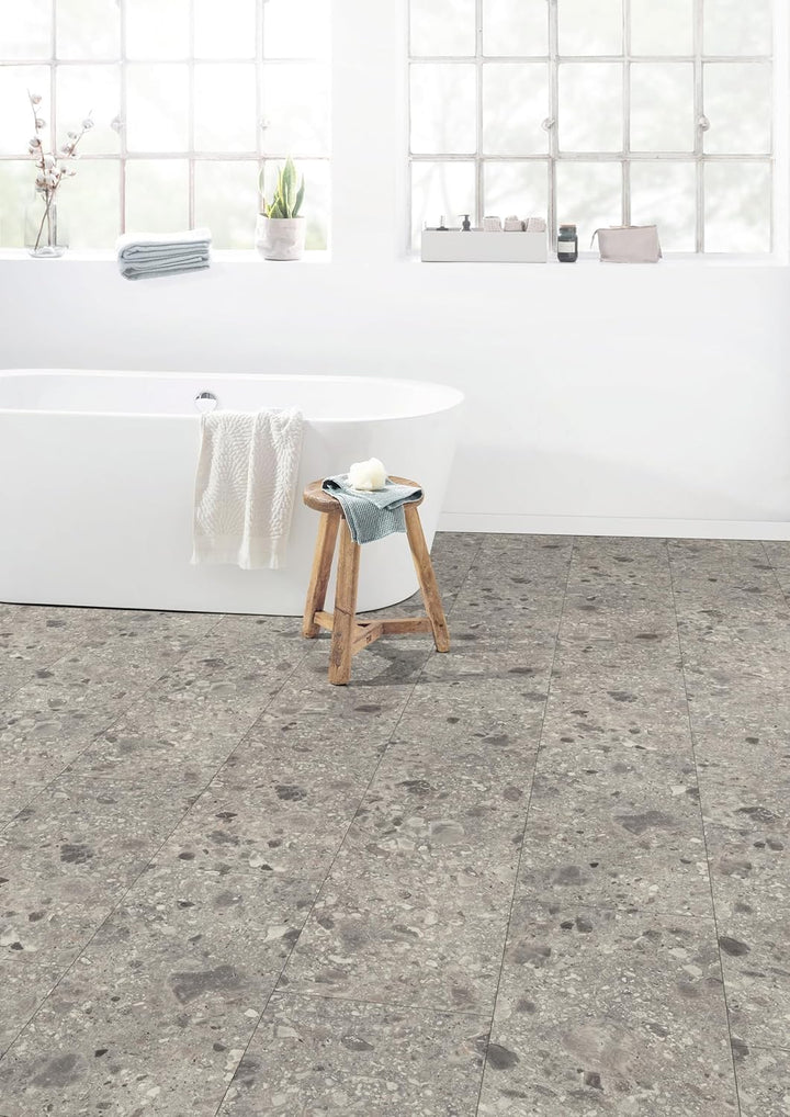 EGGER NatureSense Aqua Laminat ELF021 Triestino Terrazzo grau 1292x327x8mm (2,535m²) 2,535m² | Boden