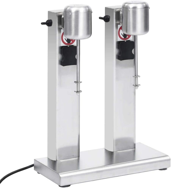 vidaXL Milchshaker mit 2 Bechern Eiweissshaker Standmixer Eiweiss Shaker Getränke Drink Mixer Milksh