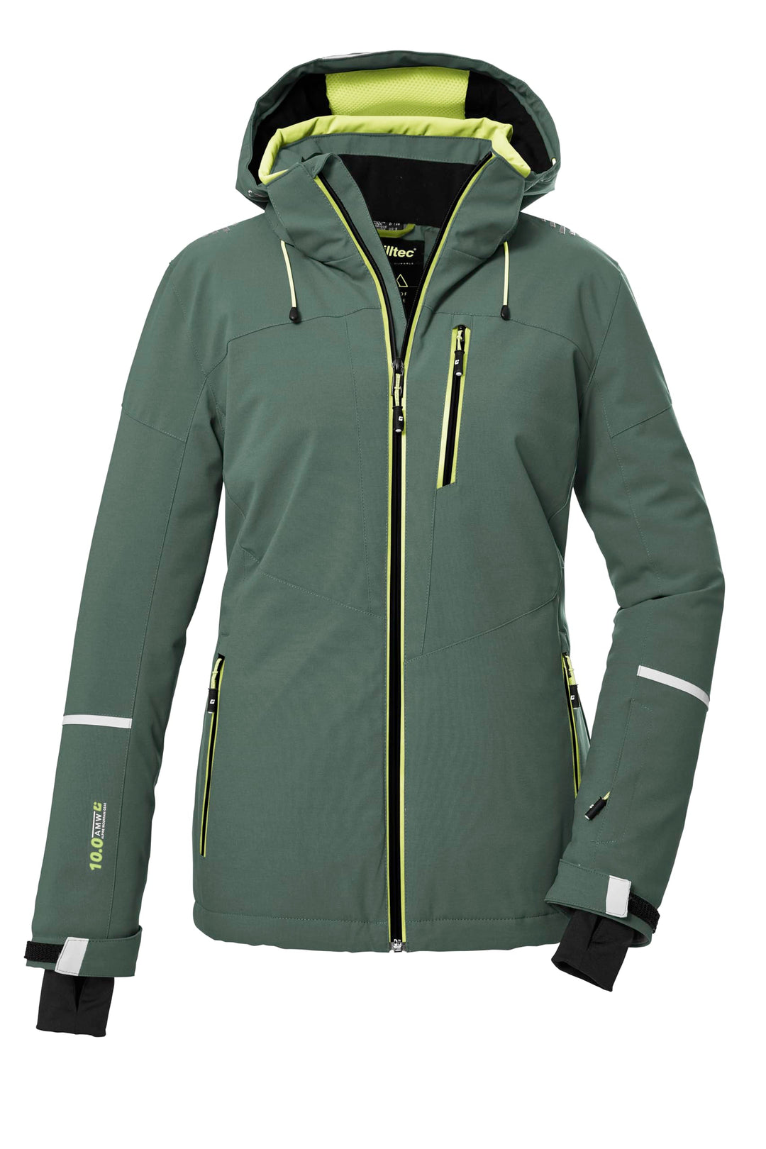 Killtec Damen Ksw 81 Wmn Ski Jckt Skijacke/Funktionsjacke mit abzippbarer Kapuze und Schneefang 46 g