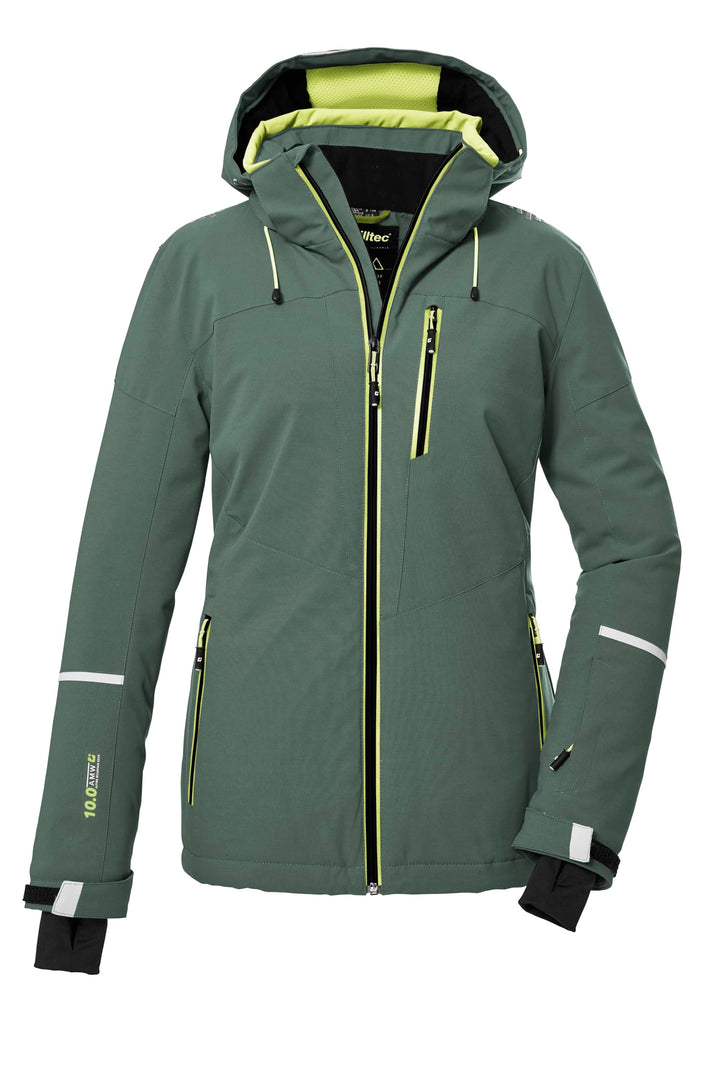 Killtec Damen Ksw 81 Wmn Ski Jckt Skijacke/Funktionsjacke mit abzippbarer Kapuze und Schneefang 36 g