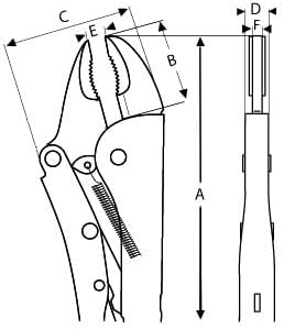 Mord Grip Boc Curv S/Cort 250