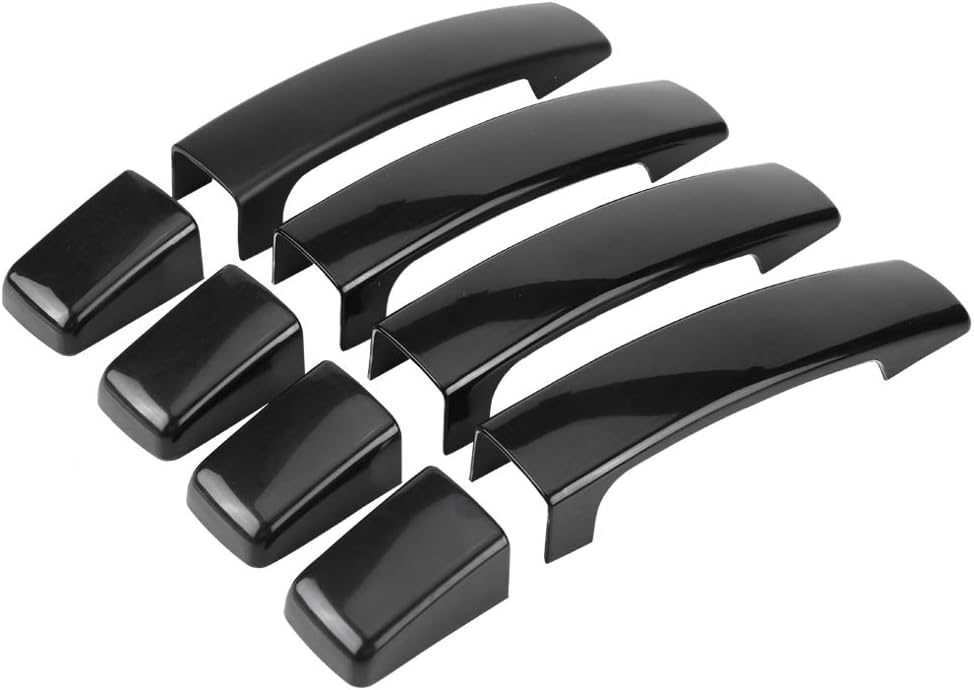 Headerbs Türgriffabdeckung, 4 Stück Auto Glossy Black Aussentürgriffabdeckung für Range Rover Sport
