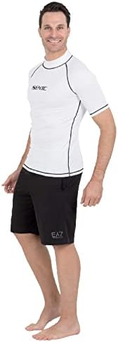 Seac Men's T-Sun Short Schützendes Rash Guard-Tauchshirt zum Schnorcheln und Schwimmen mit Sonnensch