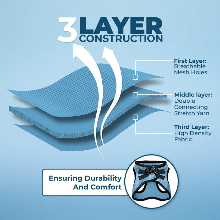 Voyager Step-In Air Hundegeschirr by Best Pet Supplies - All Weather Mesh Step in Vest Harness für k