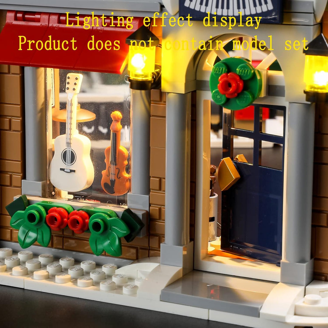 GEAMENT LED Licht-Set Kompatibel mit Lego Holiday Main Street - Beleuchtungsset für Creator 10308 Ba