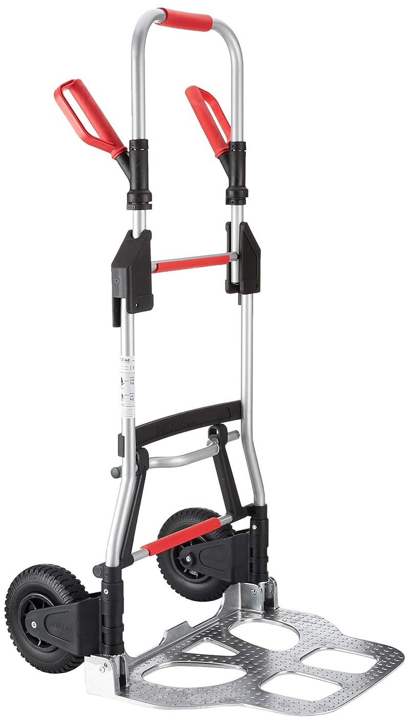 RuXXac Jumbo 2239-61V3 faltbare Sackkarre, Tragfähigkeit 250 kg, Schwerlast-Sackkarre klappbar, plat
