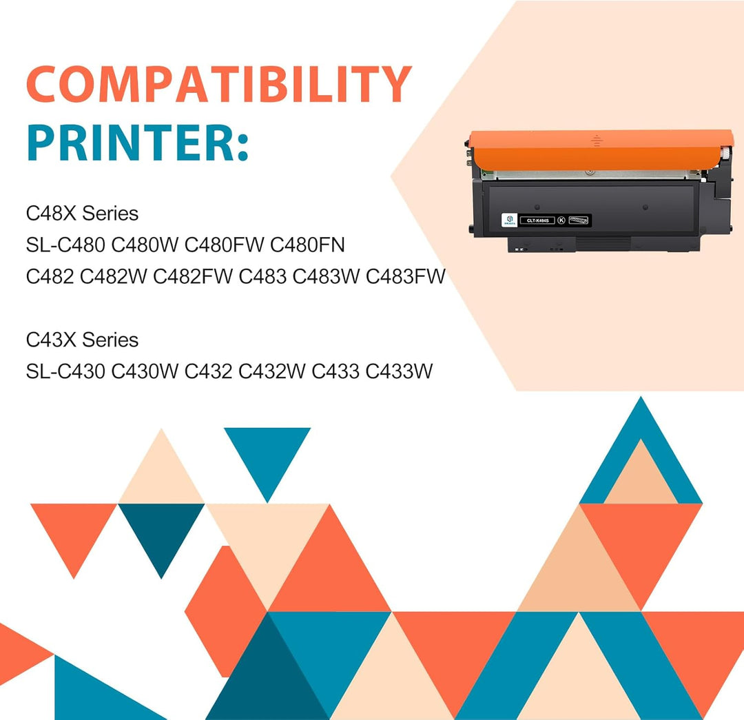 4-Pack CLT-P404C CLT-404S P404C Multipack Kompatibel Toner für Samsung C480W Xpress SL C480FW C48X C