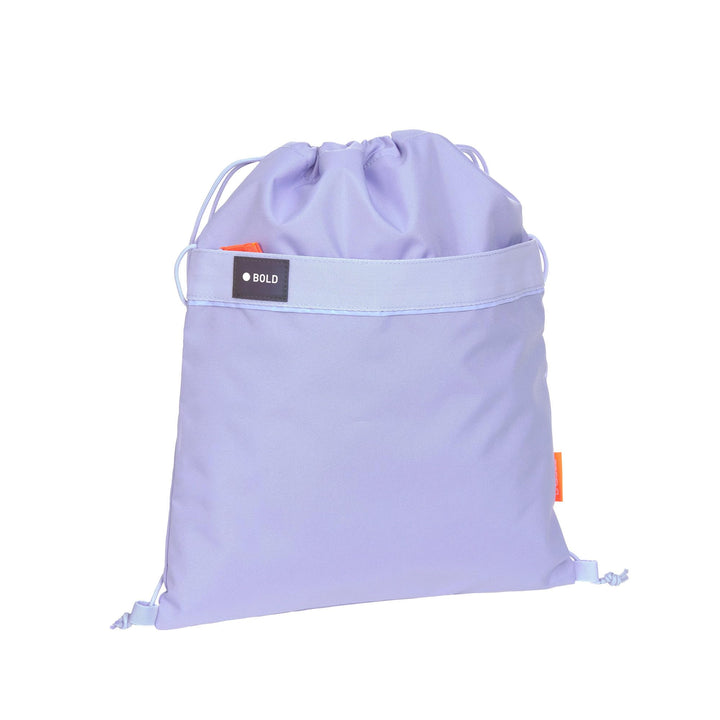 LÄSSIG BOLD Kinder Turnbeutel Sportbeutel mit Rucksackfunktion/School String Bag Bold lavender Lila,