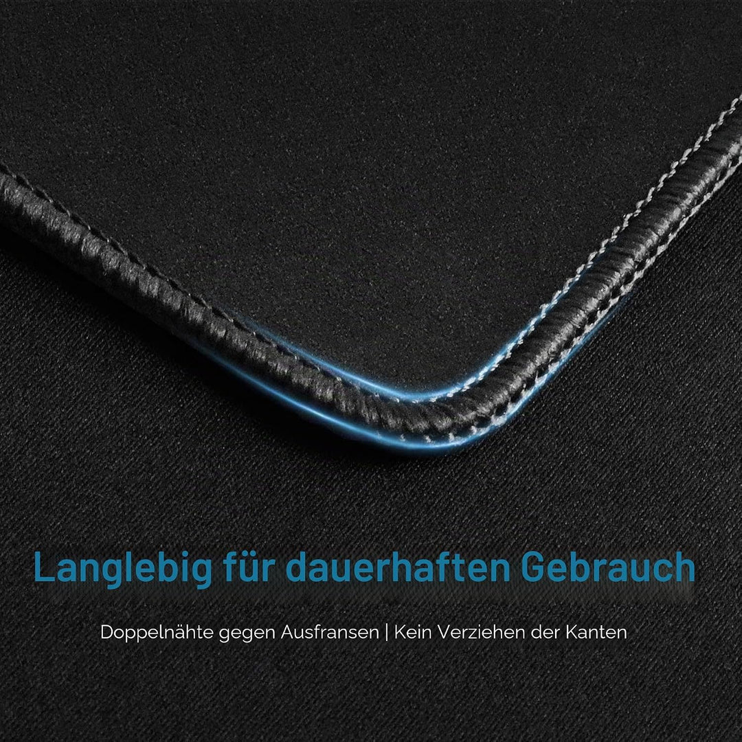LL-COEUR XXL Schwarz Mauspad Gaming Mouse Mat Laptops Schreibtischunterlage Desk Pad (1200 x 300 x 3