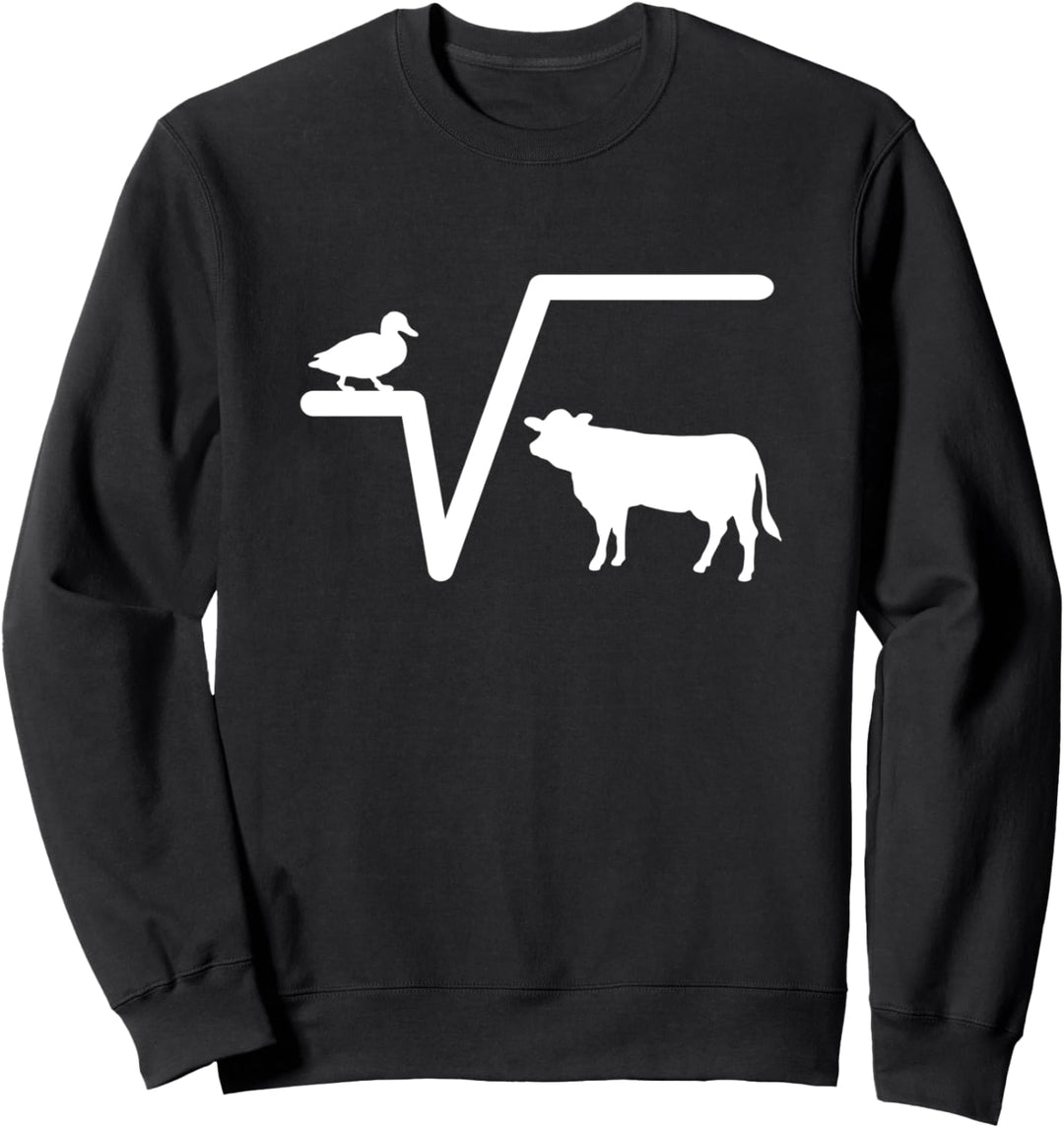 Ente Wurzel Kuh N-te Mathematik Cool Student Lustig Sweatshirt