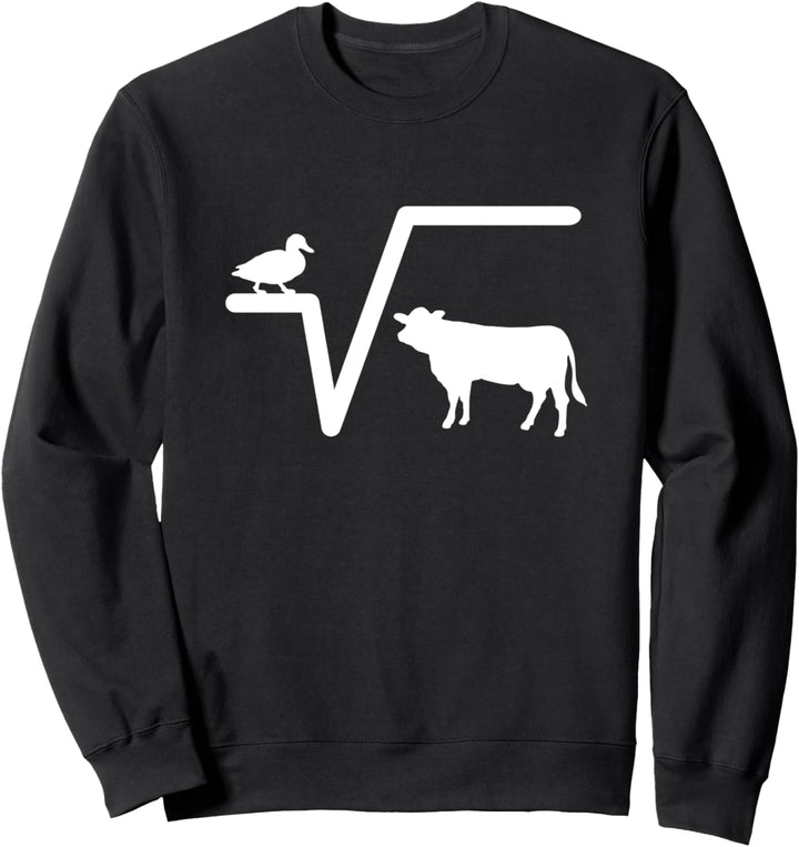 Ente Wurzel Kuh N-te Mathematik Cool Student Lustig Sweatshirt