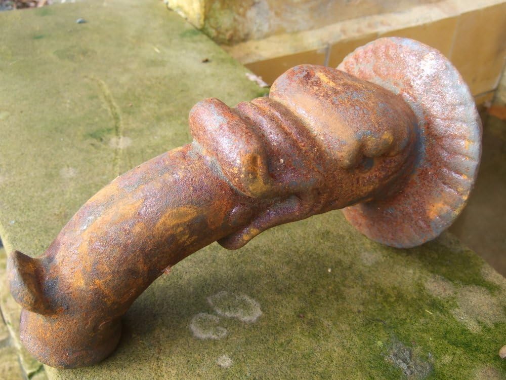 Antikas - Wasserspeier, Brunnenauslauf, Fabelfisch f. Wandbrunnen, Auslauf