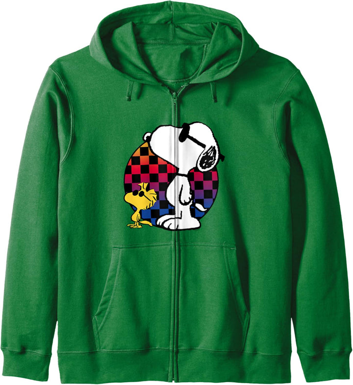 Peanuts - Snoopy Checkered Rainbow Kapuzenjacke