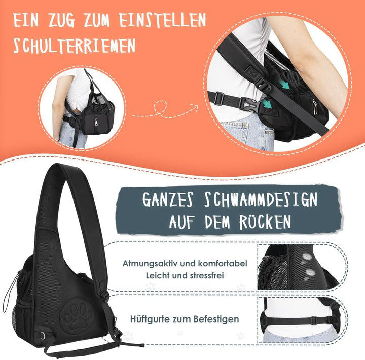 Eyein Hundefreundlich Tragetücher Hunde, Hände frei Reisetasche für kleine Haustiere mit verstellbar